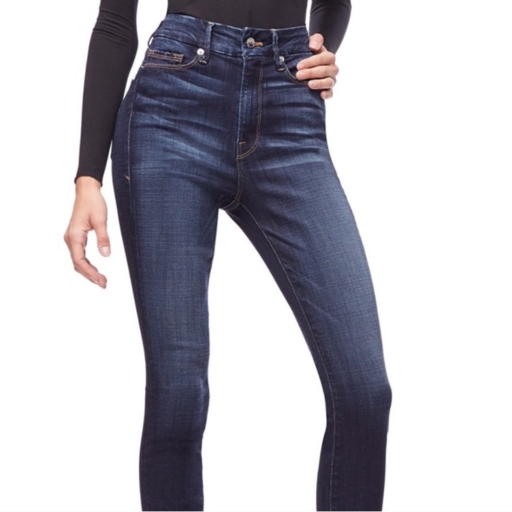 GOOD AMERICAN GOOD LEGS DENIM IN BLUE 183